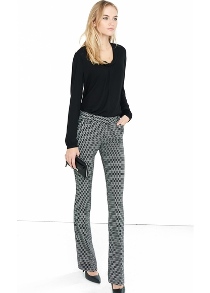 Express Columnist Geo Pixel Print Pants Size 6R - Picture 2 of 7